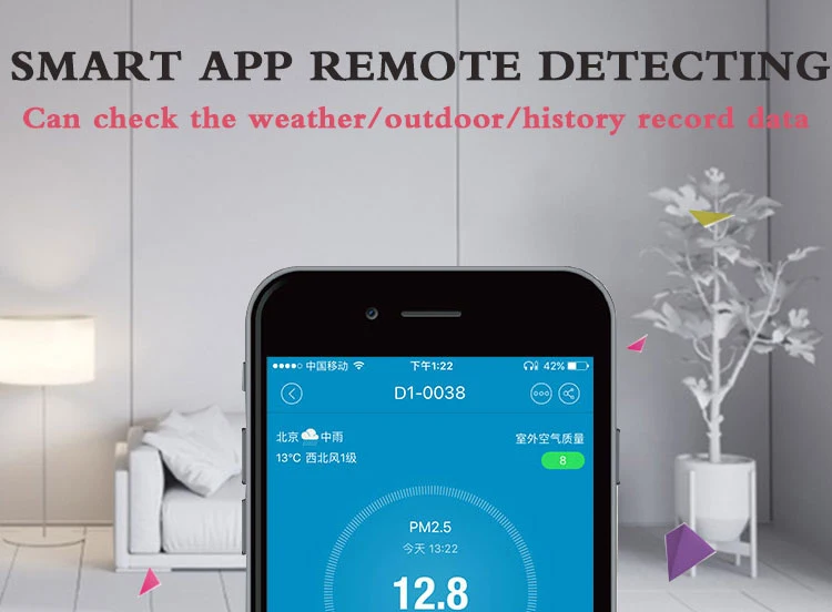 Indoor Air Quality  Detector Gas Portable PM 2.5 Monitor Air Pollution Meter