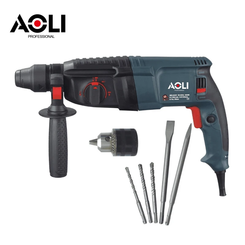 26mm 3 function 820W Electric Rotary hammer drill AOLI-2601