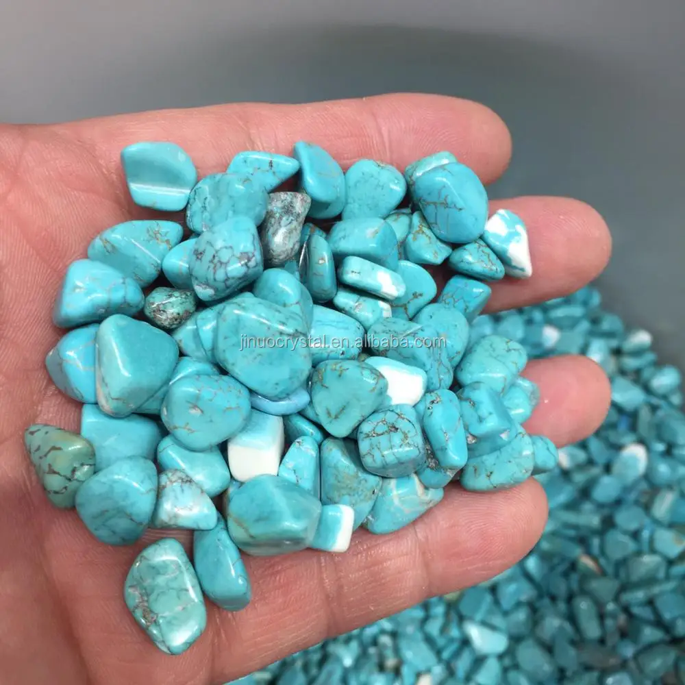 Green Turquoise Stone Crystal Gravel Crushed Turquoise Crystal Tumbled