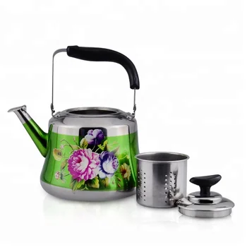 Tea Infuser Bottle Color Changing Kettle Set With And Tea Infuser Bottle Color Changing Kettle Set With And Flower Printed