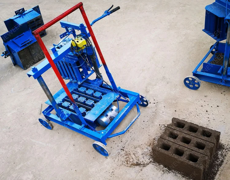 interlocking manual concrete cement brick block making machine