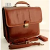 Luxury mens genuine leather briefcase business laptop file folder bag\/messenger\/briefcase
