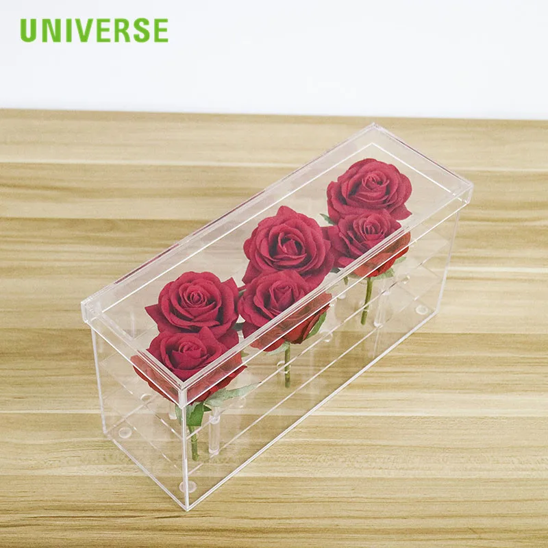 UNIVERSE Customized 9 Holes/16 Holes Acrylic high quality Flower Box for Packaging