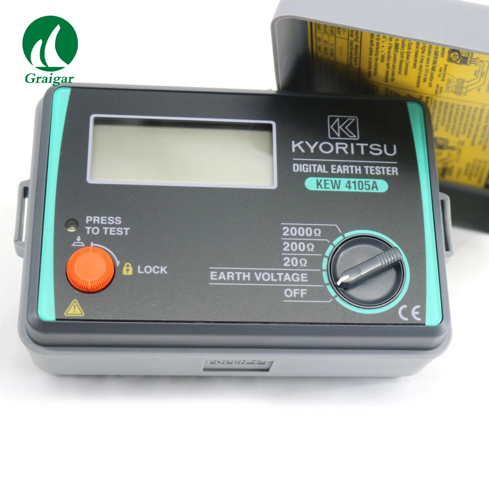 Kyoritsu Digital Earth Resistance Tester 4105ah Multimeter With Hard