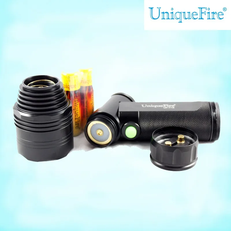 UniqueFire 4000Lumens incandescent test torch light model right angle flashlight