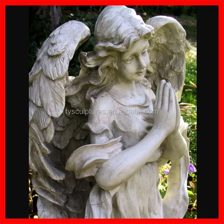 Statua Angelo In Preghiera In Poliresina | 15,5 Cm Bianco | Resistente A Intemperie E Gelo | Per Cimitero O Giardino - Foto 10