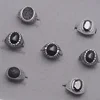 wholesale custom Indonesia style 925 sterling men stone silver ring with black color