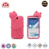 custom 3d animal shaped silicone phone case for galaxy note 2