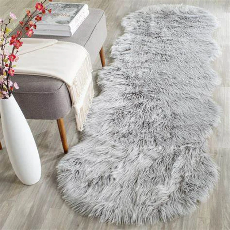 New popular sheepskin faux rug bedroom lamb fur carpets