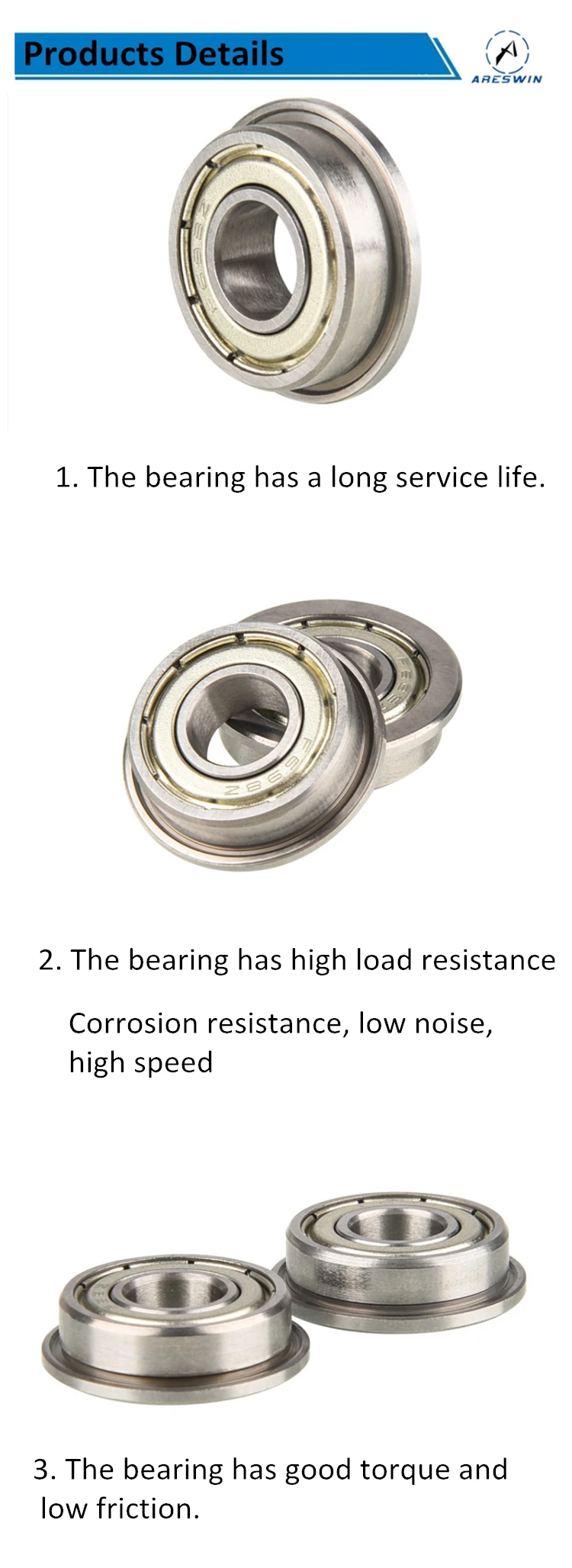 Flange Deep Groove Ball Miniature Bearing F688zz F688z Bearing Buy