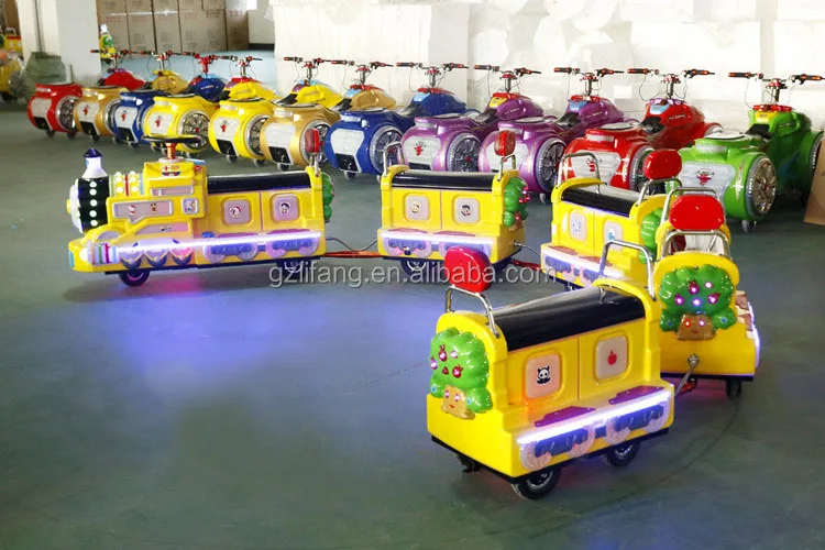 Kids Battery operated outdoor kids electric train games amusement park train rides for sale