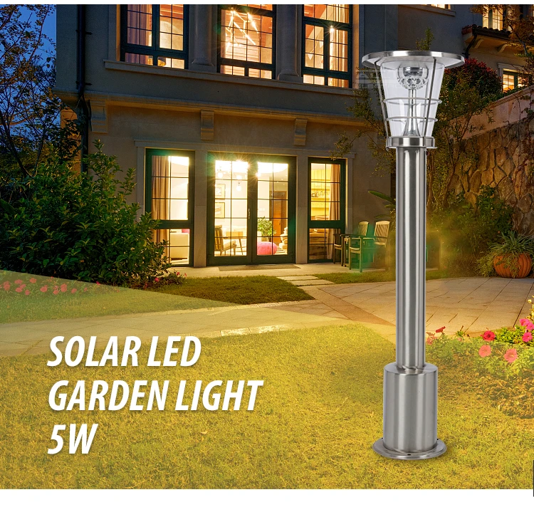 High Power 5W Super Bright Integrated Solar Led Garden Lights