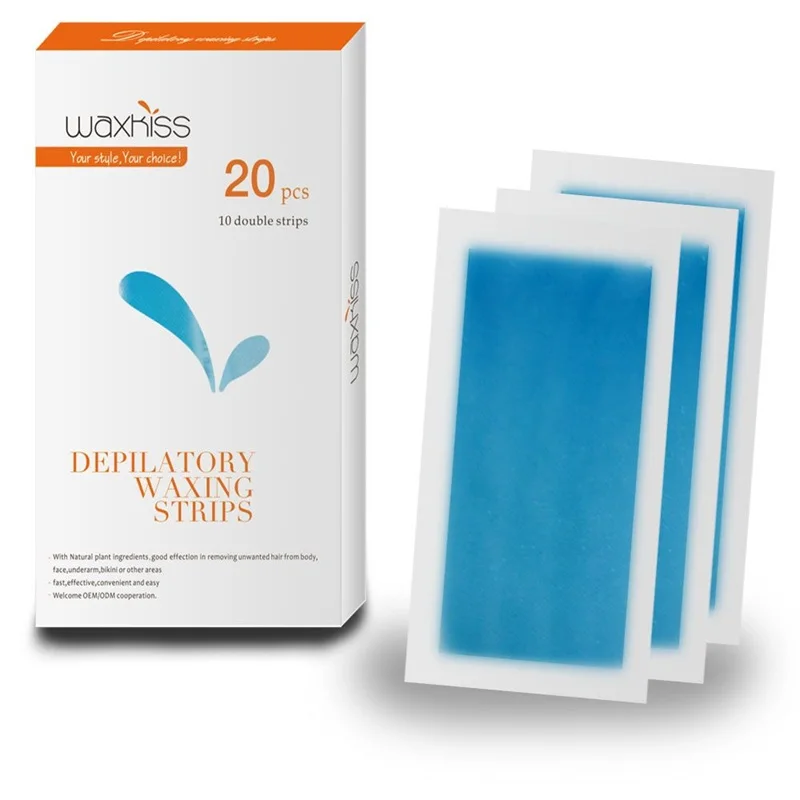 blue cold wax strip