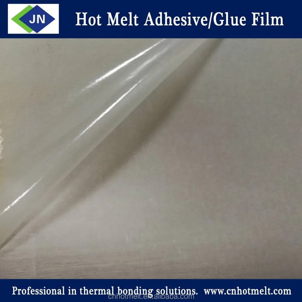 High Temperature Hot Melt Adhesive Film 0.12mm Mylar Glue For Polyester  Fabrics
