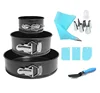 Nonstick Springform Pan Set,4-7-9 Inch Leakproof Round cake pan Bakeware Cheesecake Pan with tips, spatula and bag