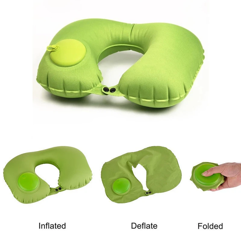 Custom Foldable Chin Neck Support Pillows U Shaped Airplane Travel