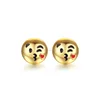 Gold Plated Emoji earring 925 Sterling Silver Stud Earrings