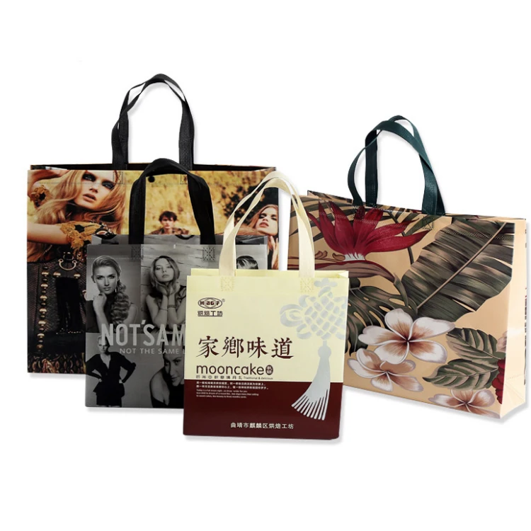 Reusable foldable non woven fabric shopping bags