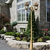 3M Die-cast Aluminum Black Or Copper Garden Light Lamp Post Outdoor For Garden Yard Decorative