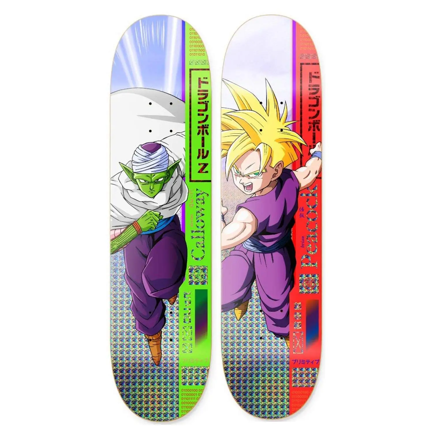 Primitive Dragon Ball Z Skateboard Decks Piccolo Gohan 2 Pack DBZ Deck BULK