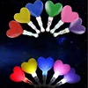 Novelty Cute Heart Shape Led Stick Flashing Light Glow In the Dark Wedding Concert Event Party Supplies Decoration