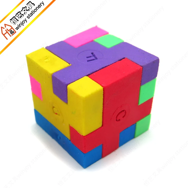 3d Ball Or Square Puzzle Eraser Buy 3d Puzzle Eraser,Color Puzzle