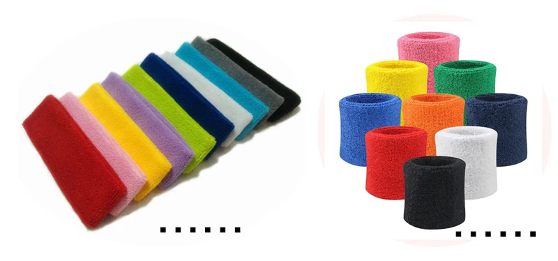 Custom Sports Embroidered Sweatbands Terry Cloth Sweat Wrist Bands ...