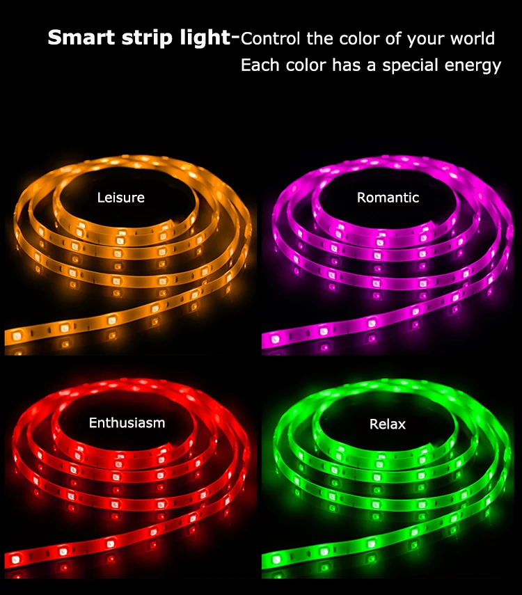 Outdoor Indoor decor wall wash remote control rgb ip68 led strip light