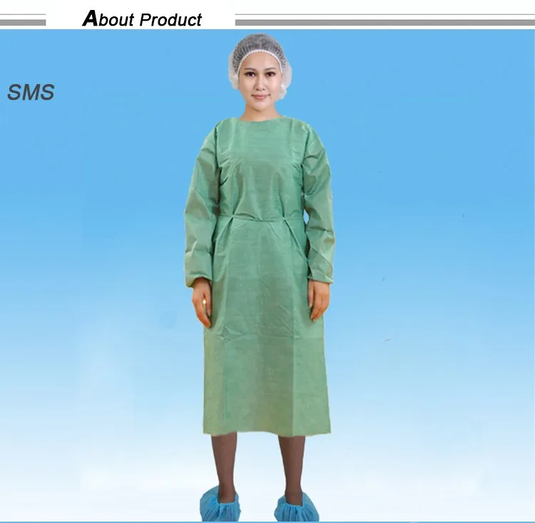 Porte De robe Jaune robe Buy Patient Hôpital D'isolation Patient Médical Vêtements Uniforme Jetable Patients robe 5Rc34AjLq