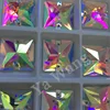 Wholesale bling square 16mm clear sew on rhinestone crystal AB sew on stone in bulk