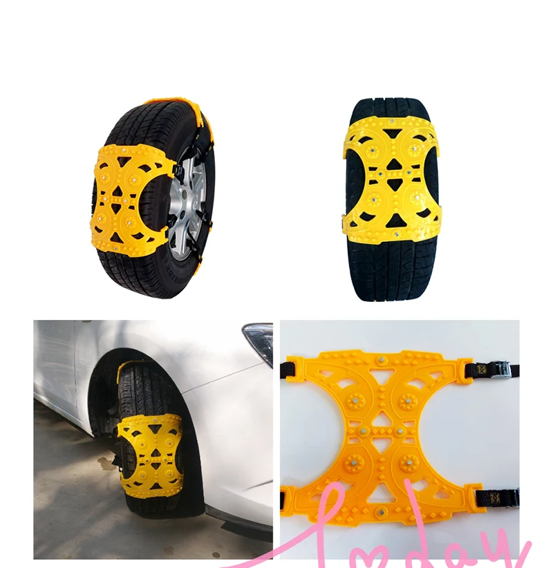 Car Snow Chain Antislip Tire Chain Suv Snow Tire Cables Emergency Car