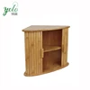 Wholesale High Quality 100% Natural Solid Bamboo Corner Double Decker Kitchen Storage Rack Bread box