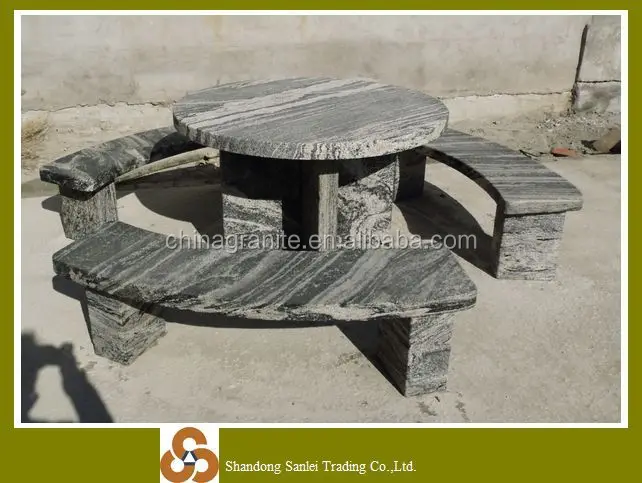 Outdoor Garden Natural Stone Granite Benches Chairs - Buy Stone Table