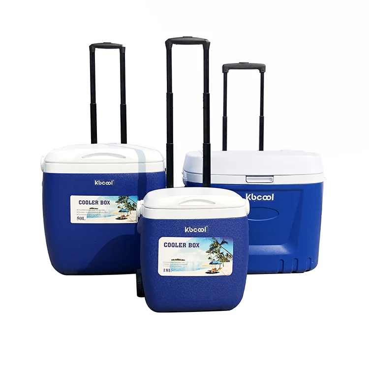 Factory Wholesale 18l 30l 50l Rolling Chest Cooler Handle Ice Box