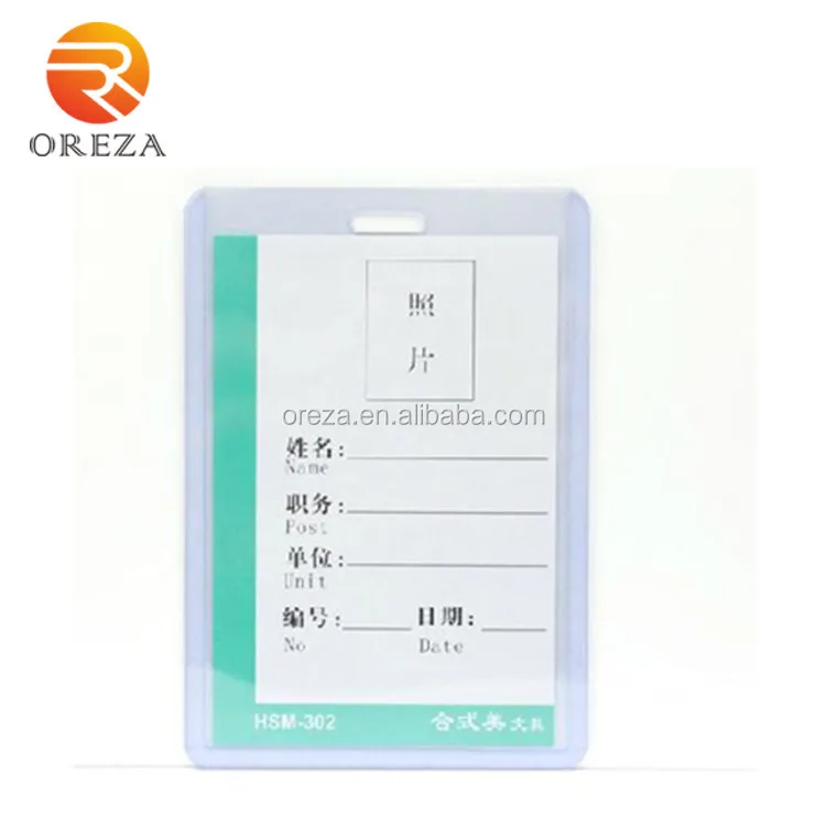 wholesale vinyl transparent plastic card holder