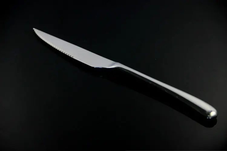 Mirror Polished Stainless Steel 8piece Steak Knife Set Buy 8piece