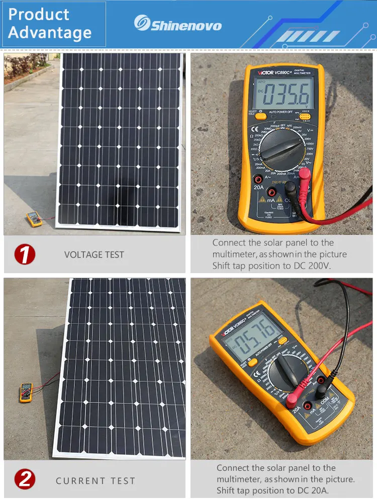 Mono Photovoltaic Solar Panel From China Solar Modules Pv 80 Watt Solar
