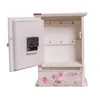 150JC266Wholesale handmade nice design time clock with the key hook and storage box for home decor and gift with good quality