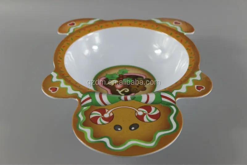 Bear Shape Melamine Bowl For Christmas
