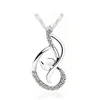 Ladies Birthday Charm Jewelry Gift 925 Sterling Silver Maple Leaf CZ Paved Pendant Short Chain Necklace