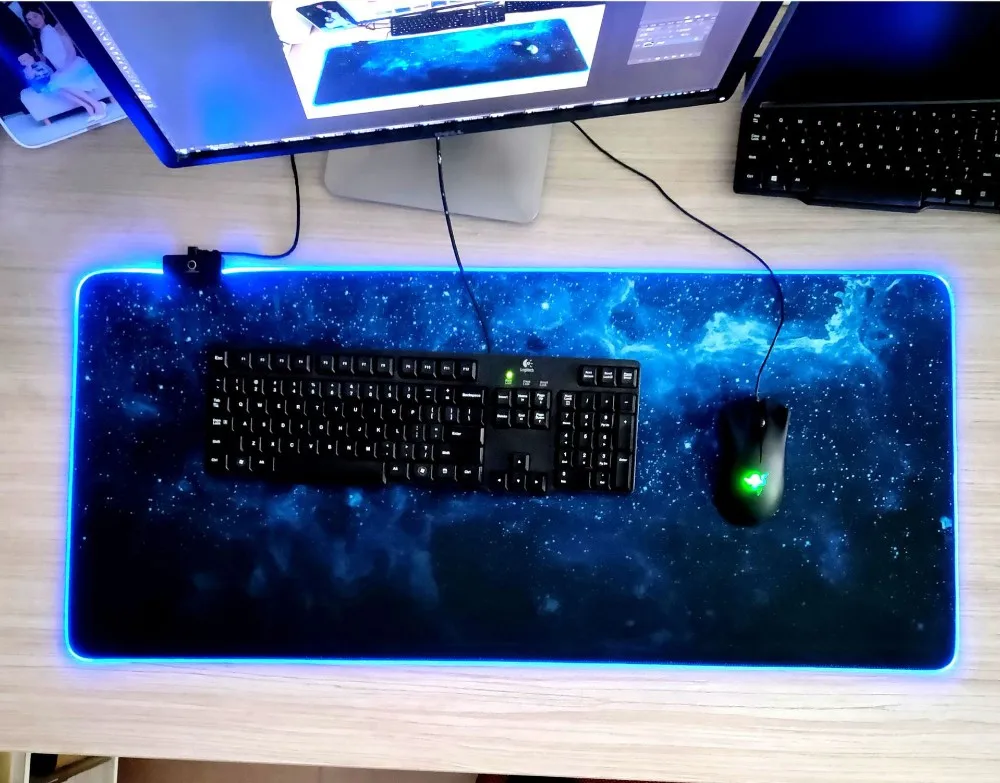 Creative Oem Custom Mouse Pad Led Light Rgb Marquee Light Computer