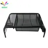 Office home school iron wire steel table drawers desktop metal mesh computer monitor stand