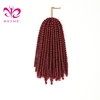 REINE 110g Hot selling Afro Kinky Bulk Synthetic twist marley braiding pre twisted synthetic hair extension for crochet braids