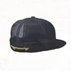 custom logo flat brim mesh fitted back baseball caps flexfit trucker mesh cap hat