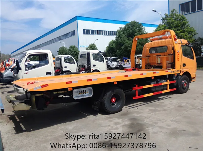 Towing And Recovery Small Car 3 Ton 4 Ton Flatbed Wrecked Tow Trucks ...