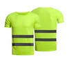 Oem 100% Polyester Fire Basic Reflective O neck Color Wholesale T-shirt