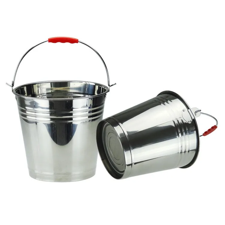 Classics Design Metal Bucket 8l Stainless Steel Water Bucket Ok For Hot ...