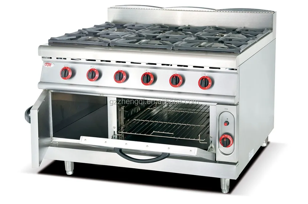 Restaurant Hotel 8 Burner Gas Range With Gas Range