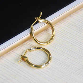 Whole Bulk 925 Sterling Silver Women Plating Saudi Gold Hoop Whole Bulk 925 Sterling Silver Women Plating Saudi Gold Hoop Earrings