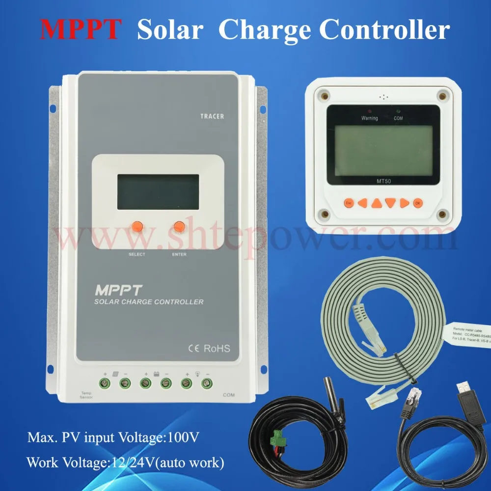 MT-50 Remote Temperature Sensor 40A MPPT Solar Charge Controller Tracer4210A